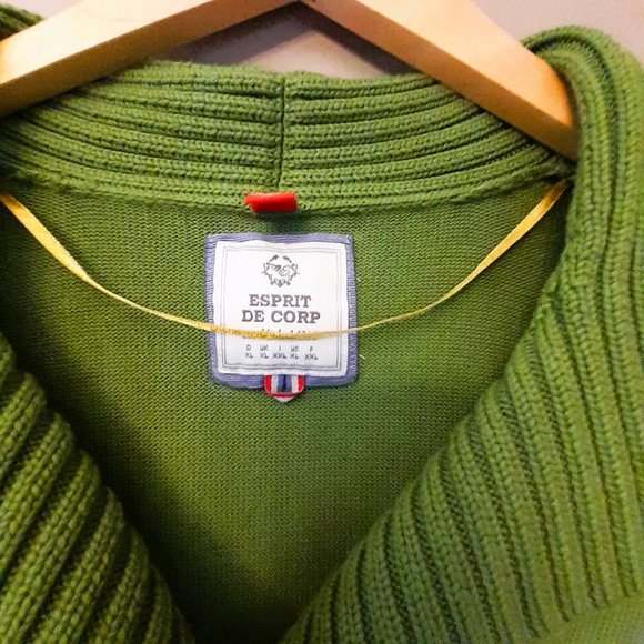 COMFY 100% COTTON Olive green warm ESPIRIT de CORP Sz M - XL VGUC - Picture 4 of 7